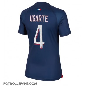 Paris Saint-Germain Manuel Ugarte #4 Replika Hemmatröja Damer 2023-24 Kortärmad